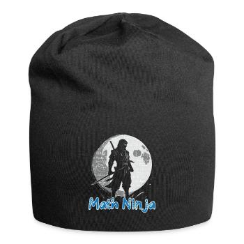 Drôle Math Ninja Mathématiques Geek Nombres - Bonnet en jersey - noir - Devant