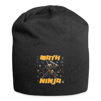 Drôle Math Ninja Mathématiques Geek Nombres - Bonnet en jersey - noir - Devant