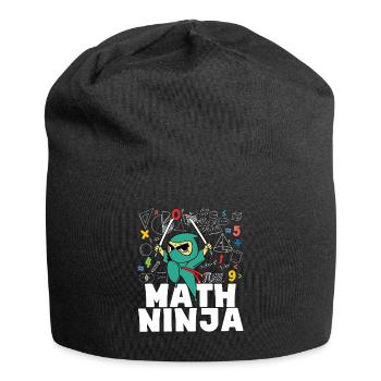 Drôle Math Ninja Mathématiques Geek Nombres - Bonnet en jersey - noir - Devant