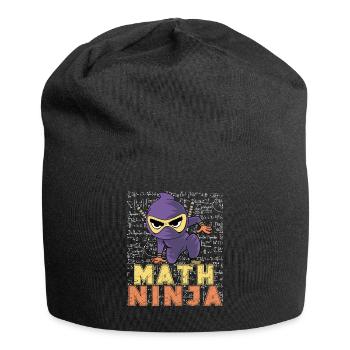 Drôle Math Ninja Mathématiques Geek Nombres - Bonnet en jersey - noir - Devant
