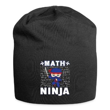 Drôle Math Ninja Mathématiques Geek Nombres - Bonnet en jersey - noir - Devant