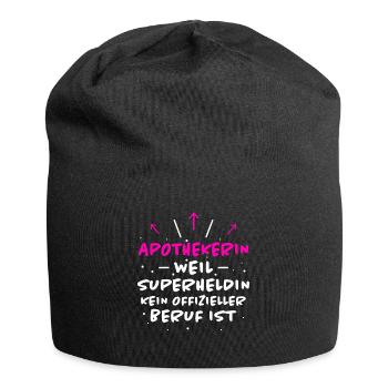 Apothekerin Spruch Apotheke Apothekerin Geschenk - Jersey-Beanie - Schwarz - Vorne
