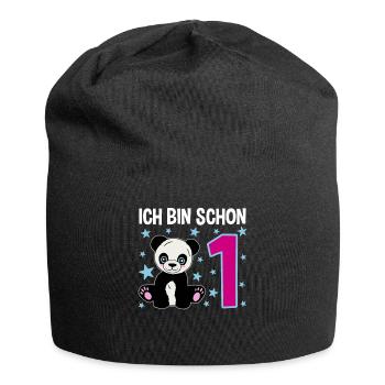Panda Darling – 1 an de pur bonheur - Bonnet en jersey - noir - Devant