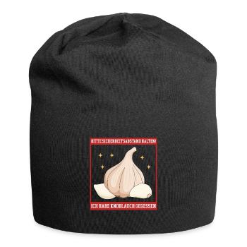 Garlic Garlic Clove Gift - Jersey Beanie - black - Front