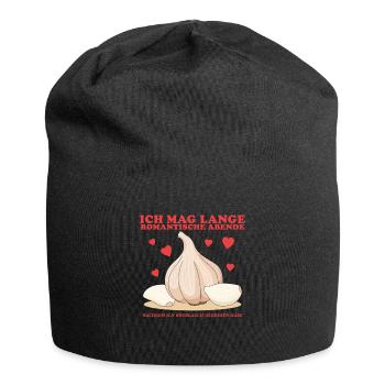 Garlic Garlic Cloves Gift - Jersey Beanie - black - Front