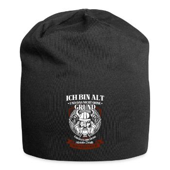 Wikinger Tshirt Viking Valhalla Walhalla Gott Odin - Jersey-Beanie - Schwarz - Vorne