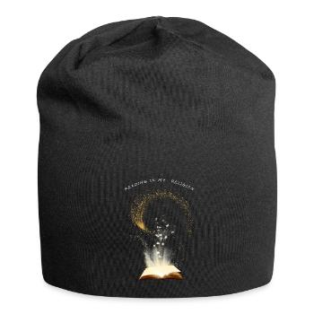 Reading is my religion - Jersey Beanie - black - Front