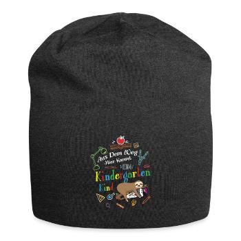 Out of the way: Here comes a kindergartner - Jersey Beanie - charcoal grey - Front