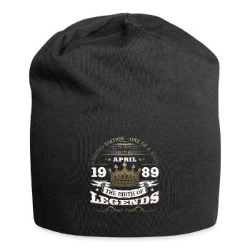 35. Geburtstag Mann Legende April Jahrgang 1989 - Jersey-Beanie - Schwarz - Vorne