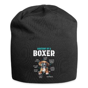 Boxeur allemand ANATOMIE D’UN BOXEUR Drôle - Bonnet en jersey - noir - Devant