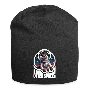 Otter Space Astronaut Weltall Otter Seeotter - Jersey-Beanie - Anthrazit - Vorne