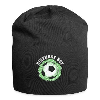 Geburtstagsbuldenfußballspieler Bday Team Party - Jersey-Beanie - Schwarz - Vorne