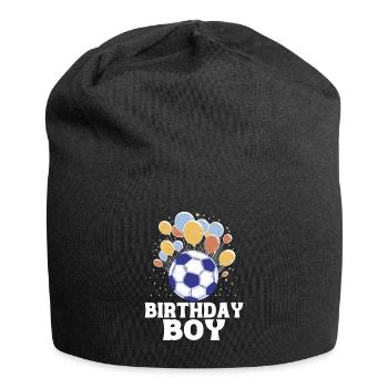 Geburtstagsbuldenfußballspieler Bday Team Party - Jersey-Beanie - Schwarz - Vorne