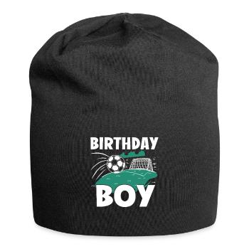 Geburtstagsbuldenfußballspieler Bday Team Party - Jersey-Beanie - Schwarz - Vorne
