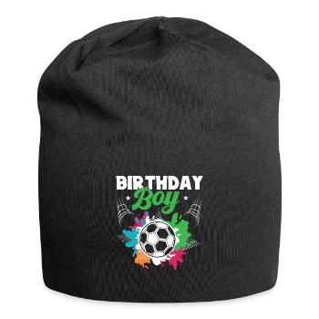 Geburtstagsbuldenfußballspieler Bday Team Party - Jersey-Beanie - Schwarz - Vorne