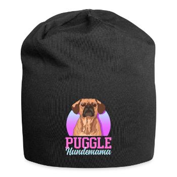 Puggle Dog Mom Dog Owner Gift - Jersey Beanie - black - Front