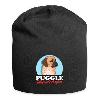 Puggle Dog Dad Puggle Dog Owner Gift - Jersey Beanie - black - Front