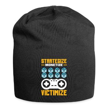 Cryptocurrency Rewards Gaming Blockchain Gamer - Jersey Beanie - black - Front