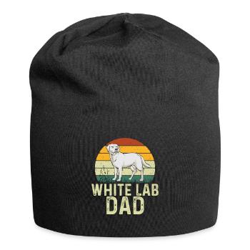 Labrador Retriever blanc Labrador Labrador blanc - Bonnet en jersey - noir - Devant