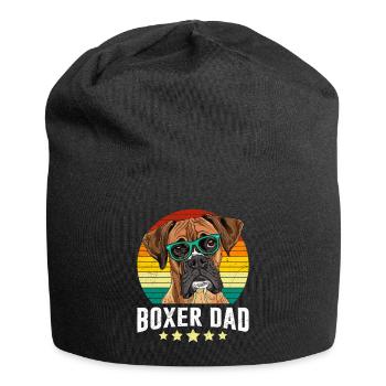 BOXER DAD Deutscher Boxer Hundepapa Boxer - Jersey-Beanie - Schwarz - Vorne