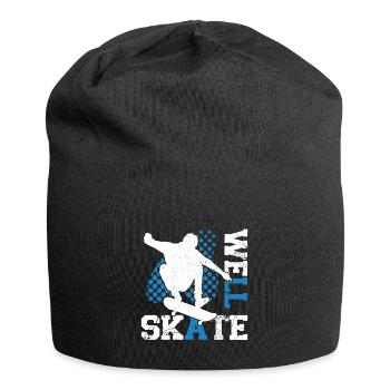 Art de skateboard pour garçons filles hommes cadeaux de skateboard - Bonnet en jersey - noir - Devant