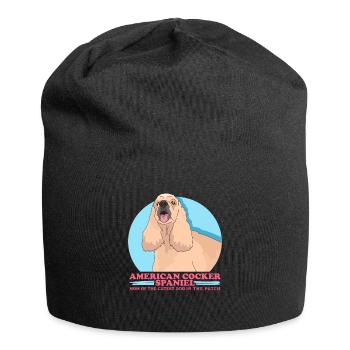 American Cocker Spaniel maman chiens cadeau - Bonnet en jersey - noir - Devant