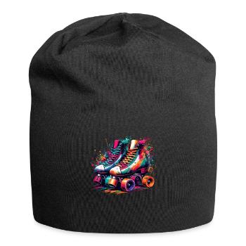 Bunte Rollerblades Inlineskater Inlineskater - Jersey-Beanie - Schwarz - Vorne
