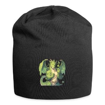 Dragon Shemrock St. Patrick's Day Dragon Kids - Jersey Beanie - black - Front