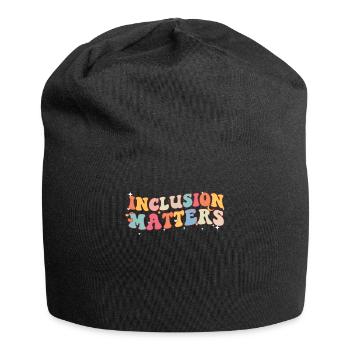 Journée de sensibilisation à l’autisme Cadeau autiste - Bonnet en jersey - noir - Devant
