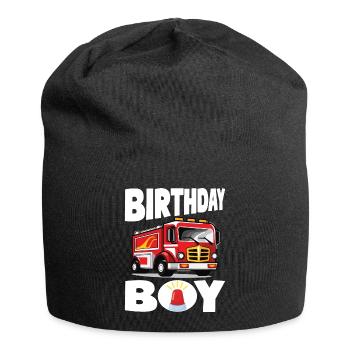 Birthday Boy Firefighter Birthday Boy - Jersey Beanie - black - Front