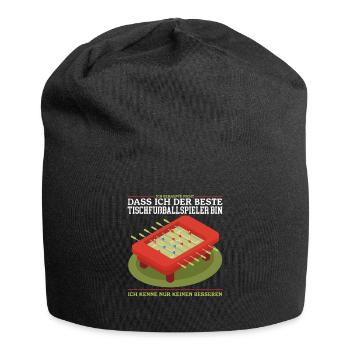 Foosball table foosball table football Crochet gift - Jersey Beanie - black - Front