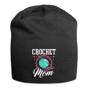 Crochet Maman Crochet Fil Cadeau - Bonnet en jersey - noir - Devant