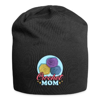 Crochet maman au Crochet Crochet fil Crochet cadeau - Bonnet en jersey - noir - Devant