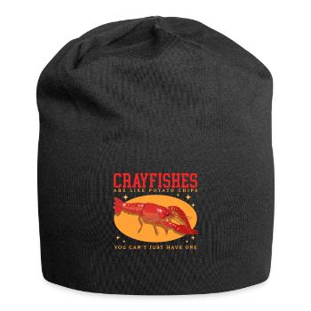Flusskrebs Edelkrebs Meeresfrüchte Geschenk - Jersey-Beanie - Schwarz - Vorne