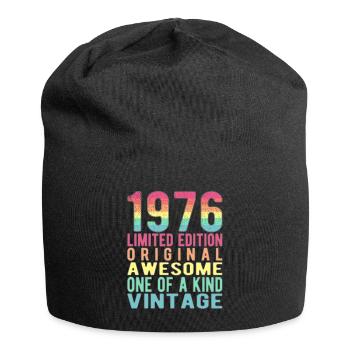 Edition limitée depuis 1976 Anniversaire Millésime 1976 - Bonnet en jersey - noir - Devant