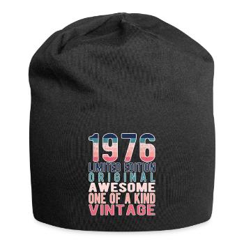 Edition limitée depuis 1976 Anniversaire Millésime 1976 - Bonnet en jersey - noir - Devant