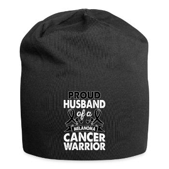 Ehemann Von Melanoma Cancer Warrior Awareness - Jersey-Beanie - Schwarz - Vorne