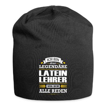 Ich Bin Dieser Legendäre Lateinlehrer Lehrer - Jersey-Beanie - Schwarz - Vorne