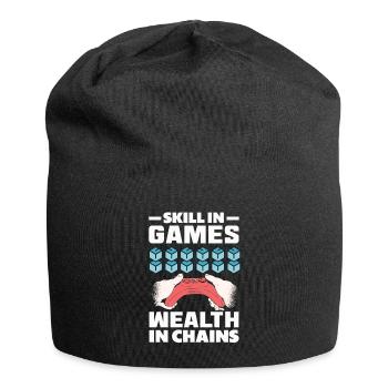 Cryptocurrency Rewards Gaming Blockchain Gamer - Jersey Beanie - black - Front