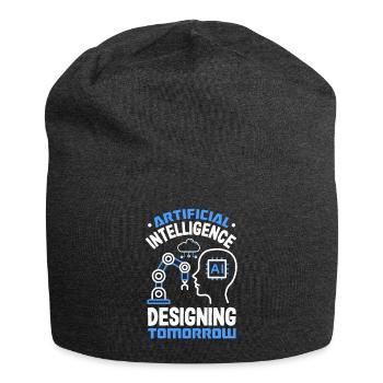 Cryptocurrency AI & Crypto Enthusiast Blockchain - Jersey-Beanie - Anthrazit - Vorne