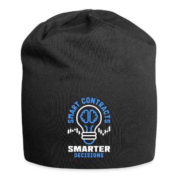 Cryptocurrency AI & Crypto Enthusiast Blockchain - Jersey-Beanie - Schwarz - Vorne