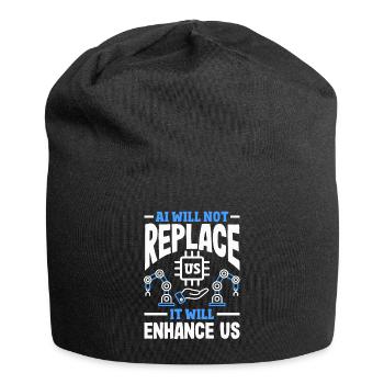 Cryptocurrency AI & Crypto Enthusiast Blockchain - Jersey Beanie - black - Front