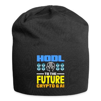 Cryptocurrency AI & Crypto Enthusiast Blockchain - Jersey Beanie - black - Front