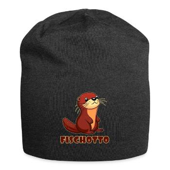 Otto Name, Fischotto Outfit zum Namenstag mit Name - Jersey-Beanie - Anthrazit - Vorne