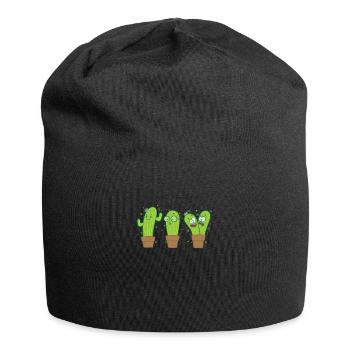funny cacti - Jersey Beanie - black - Front