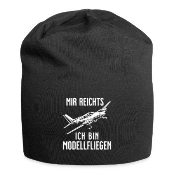 Airplane Tshirt Men's Helicopter Pilot Airplane - Jersey Beanie - black - Front