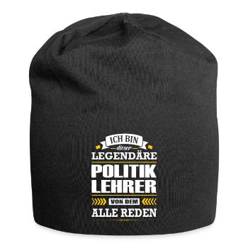 Ich Bin Dieser Legendäre Politiklehrer Lehrer - Jersey-Beanie - Schwarz - Vorne