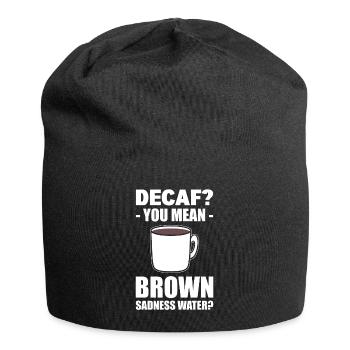 Lustiger Kaffeeliebhaber Kaffee - Jersey-Beanie - Schwarz - Vorne