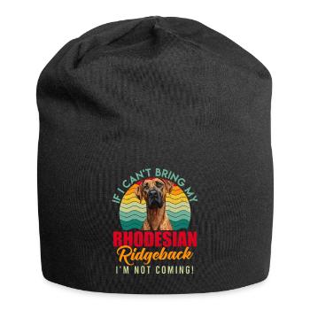 Ridgeback SI JE NE PEUX PAS APPORTER MON RHODESIAN RIDGEBACK - Bonnet en jersey - noir - Devant