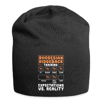 RHODESIAN RIDGEBACK TRAINING Funny Ridgeback - Bonnet en jersey - noir - Devant